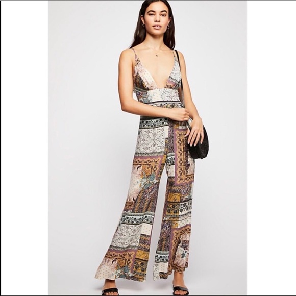 Free People Pants - Free People Margarita Patchwork Jumpsuit